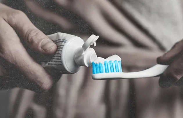 مقدار خمیر دندان مصرفی