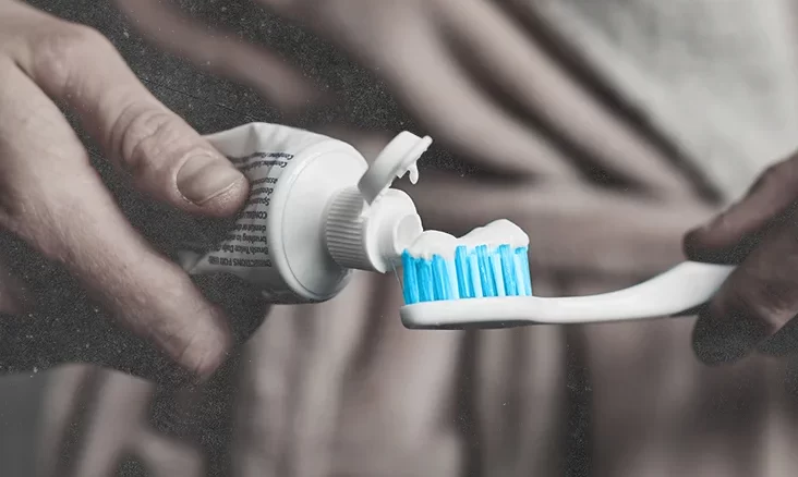 مقدار خمیر دندان مصرفی