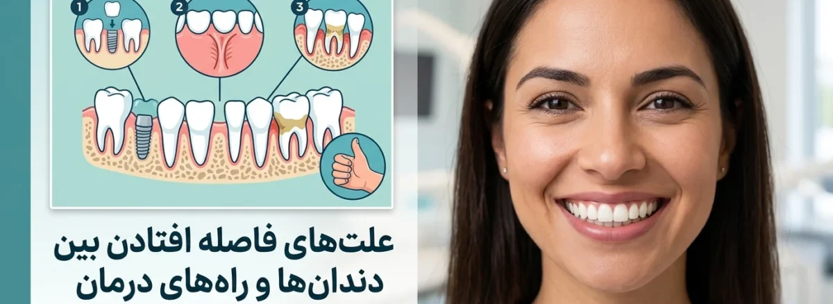 علت فاصله افتادن بین دندانها و درمان با ارتودنسی