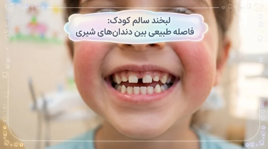 فاصله طبیعی بین دندان‌های شیری کودک