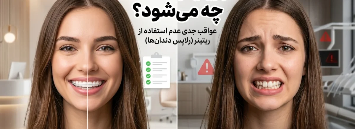 اگر ریتینر استفاده نکنیم چه می‌شود و آیا دندان‌ها بعد از ارتودنسی برمی‌گردند؟