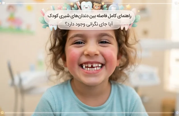 فاصله بین دندان کودکان طبیعی است